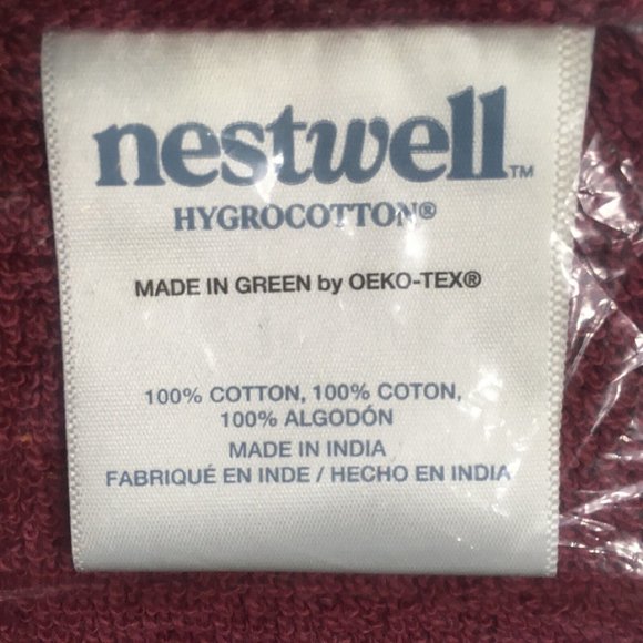 new DRY ROSE Nestwell™ Solid 100% Cotton 22x34" Bath Tub Mat / Foot Towel - Picture 2 of 6